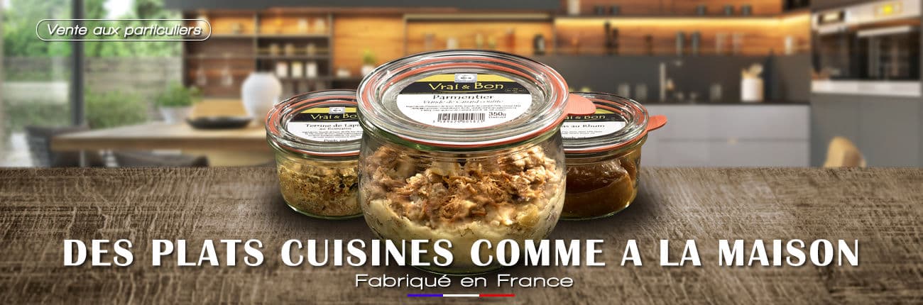 Plats cuisinés en bocaux pour micro onde